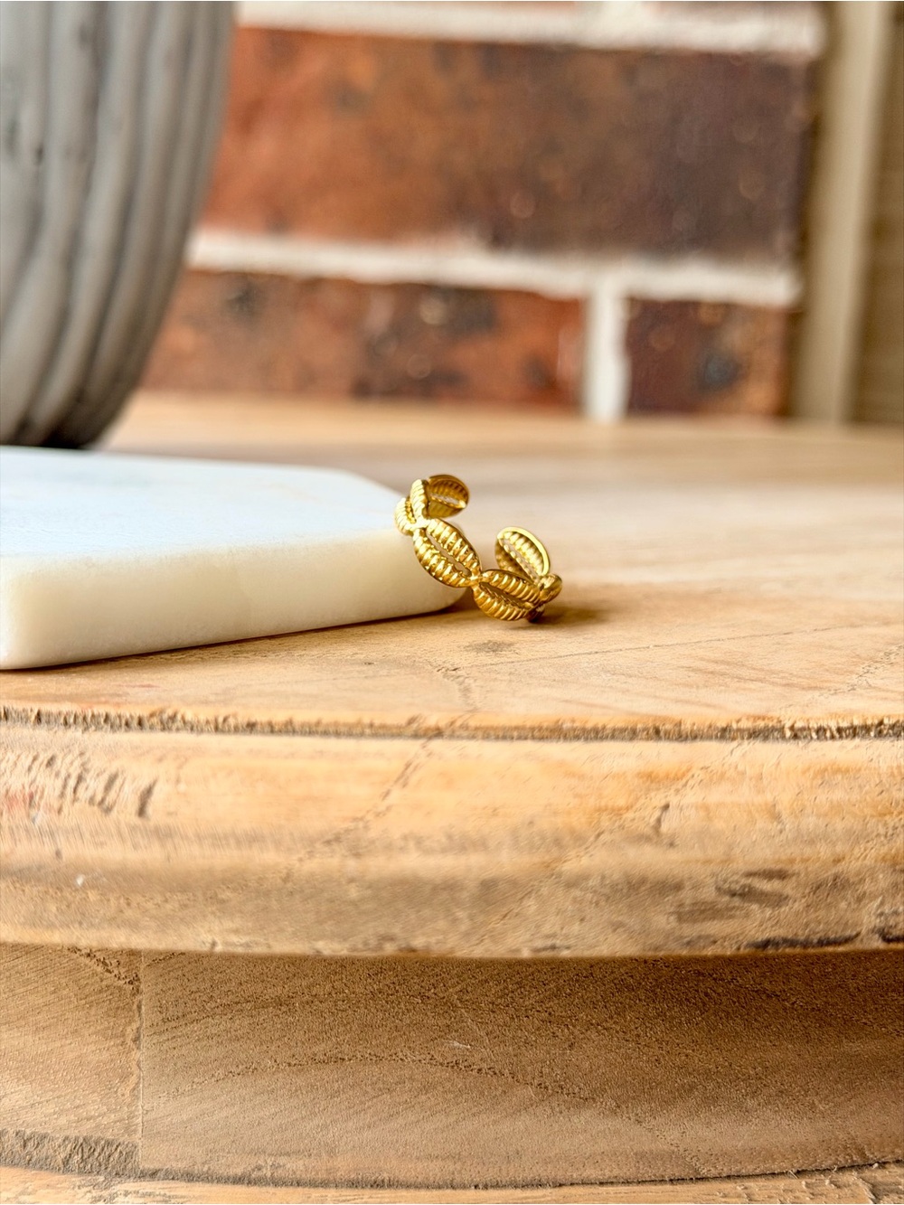 Gold Petal Ring